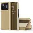 Θήκη για Xiaomi Poco M4 Pro 4G, Clear View, χρυσή