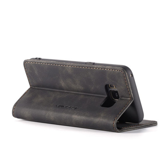 θήκη CASEME για Samsung Galaxy S8, Leather Wallet Case, μαύρη