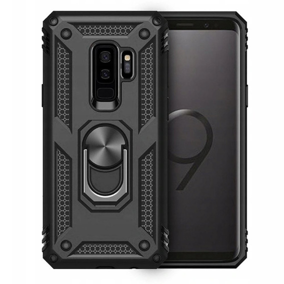 θωρακισμένη θήκη για Samsung Galaxy S9+ Plus, Nox Case Ring, μαύρη