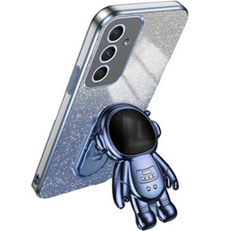 Θήκη για το Samsung Galaxy A55 5G, Glitter Astronaut, μπλε