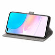 Θήκη με πτερύγιο για Huawei nova 8i, Mandala, γκρι
