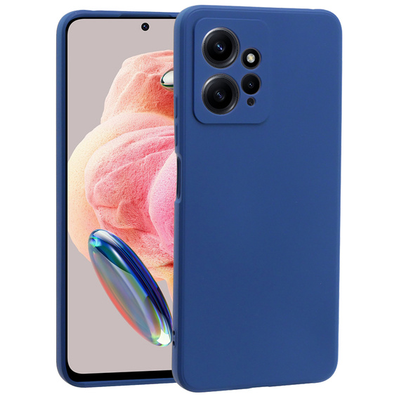 Θήκη για Xiaomi Redmi Note 12 4G, Silicone Lite, σκούρο μπλε