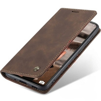 θήκη CASEME για Samsung Galaxy S20 FE, Leather Wallet Case, καφέ