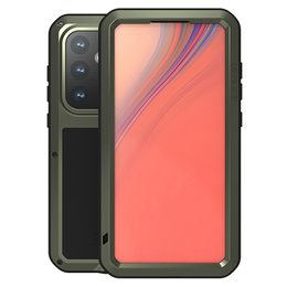 Love Mei Θήκη για Samsung Galaxy S24 FE, armored with glass, πράσινη