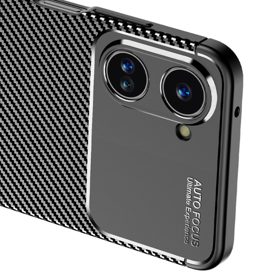 Θήκη για Realme 10 4G, Carbon Gel, μαύρη