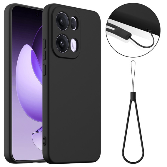 Θήκη για Oppo Reno13 Pro 5G, Silicone MagSafe, μαύρη
