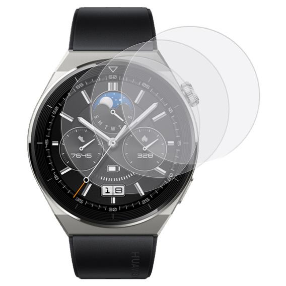 3x Φύλλο υδρογέλης ERBORD για Huawei Watch GT 3 Pro 46mm
