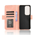 Θήκη με πτερύγιο για Vivo Y19s, Card Slot, ροζ