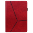 θήκη για Samsung Galaxy Tab S10 Lite / S10 FE / S9 FE / S9, Classic, με υποδοχή γραφίδας, κόκκινη