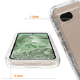 Θήκη για Google Pixel 8A, Shockproof, με μεμβράνη, διαφανής