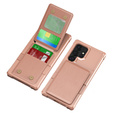 Θήκη για Samsung Galaxy S25 Ultra, Card Holder Kickstand, ροζ