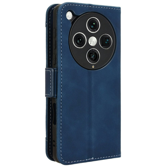 Θήκη με πτερύγιο για Oppo Find X8 Pro, Card Slot, σκούρο μπλε