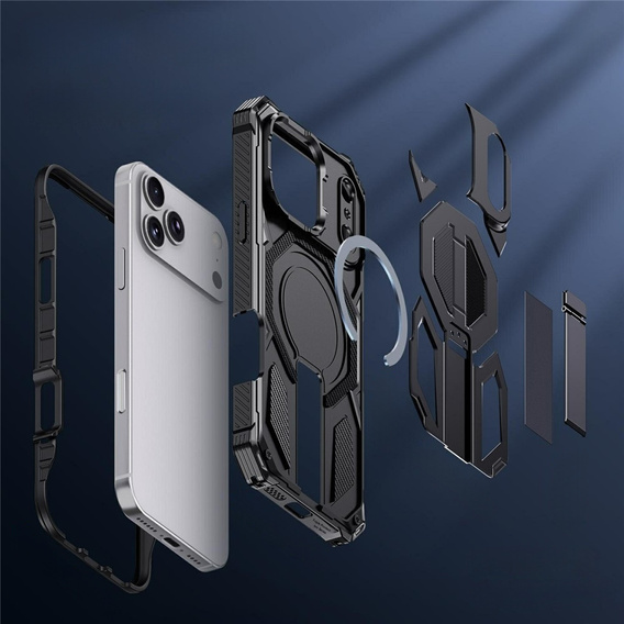 Προστατευτική θήκη με βάση συμβατή με MagSafe για iPhone 17 Pro Max