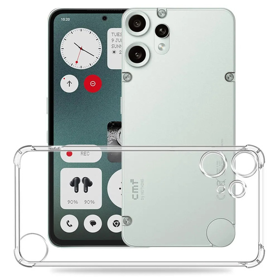 Θήκη για CMF Nothing Phone 2 Pro, Dropproof, διαφανής