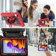 Θήκη θωράκισης για Xiaomi Redmi Pad 2, με βάση και ιμάντα ώμου – κόκκινο-μαύρο