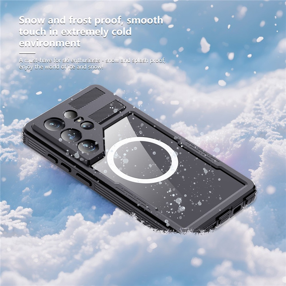 Αδιάβροχη θήκη Redpepper MagSafe για Samsung Galaxy S26 Ultra, μαύρη