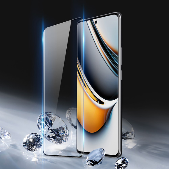 Μετριασμένο γυαλί για Realme 11 Pro 5G / Pro + 5G, Dux Ducis πλήρη οθόνη, μαύρη