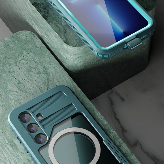 Αδιάβροχη θήκη για Samsung Galaxy S24, Redpepper, για MagSafe, μπλε