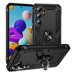 θωρακισμένη θήκη για Samsung Galaxy A55 5G, Nox Case Ring, μαύρη
