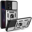 Θήκη για Xiaomi Poco F5 Pro, CamShield Slide, ασημένιο