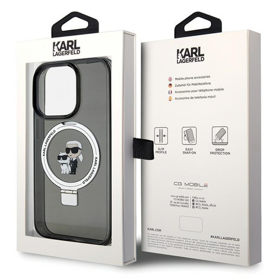 Θήκη Karl Lagerfeld Ring Stand Karl & Choupette MagSafe για iPhone 15 Pro