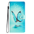 Θήκη με πτερύγιο για Xiaomi 13 Lite, Wallet, butterfly, μπλε
