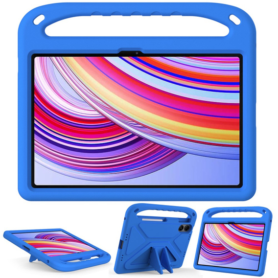 θήκη για παιδιά για Xiaomi Redmi Pad Pro / Xiaomi Poco Pad, με λαβή, μπλε