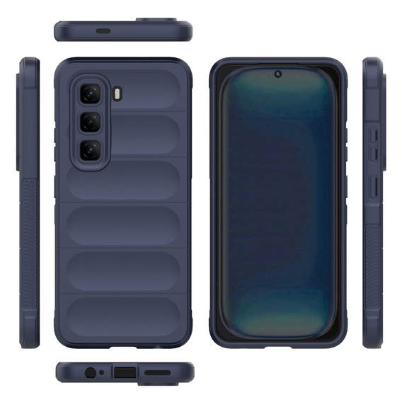 Θήκη για Infinix Hot 50 Pro 4G, Gaming Shockproof, σκούρο μπλε