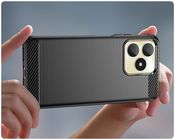 Θήκη για Realme C51, Carbon, μαύρη