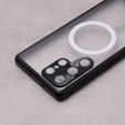 Μαγνητική θήκη MagSafe Dual Glass για Samsung Galaxy S22 Ultra, μαύρη
