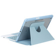 Θήκη πληκτρολογίου για iPad 11" 2025 A16 (11 gen.) / iPad 10.9" 2022 (10 gen.), Rotary 360° Leather, γαλάζια