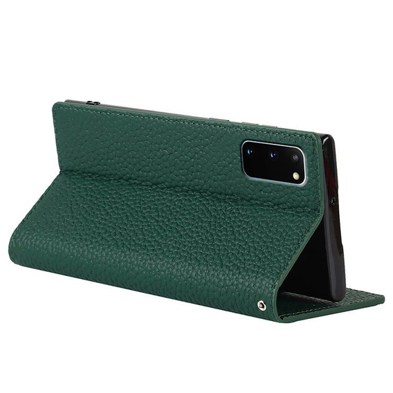 Δερμάτινη θήκη για Samsung Galaxy S20, ERBORD Grain Leather, πράσινη