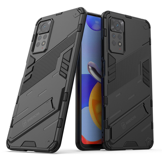 Θήκη για Xiaomi Redmi Note 11 Pro 4G / 5G, Military kickstand, μπλε