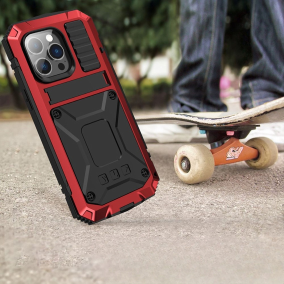 Θήκη για iPhone 14 Pro Max, R-JUST, θωρακισμένη, κόκκινη