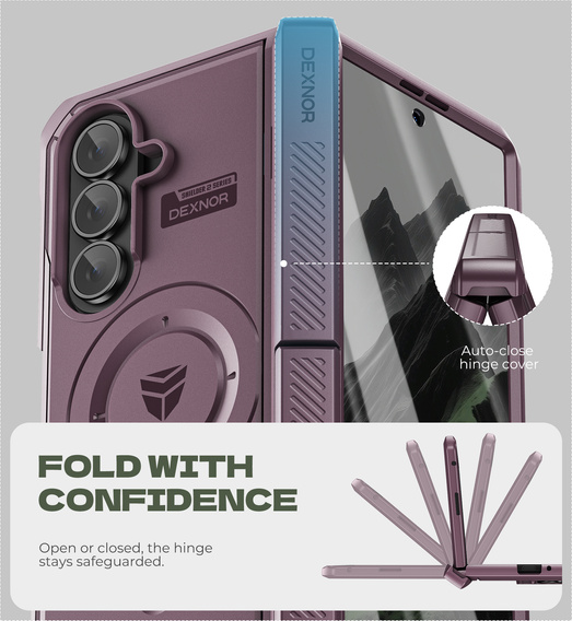 Θήκη Dexnor Magnetic με διπλά στηρίγματα για Samsung Galaxy Z Fold7