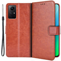 Θήκη με πτερύγιο για Xiaomi Redmi Note 12S, Wallet, καφέ