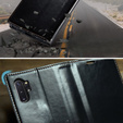 θήκη CASEME για Samsung Galaxy Note 10 Plus, Waxy Textured, μαύρη