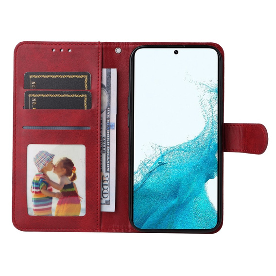 Θήκη με πτερύγιο για Samsung Galaxy A54 5G, Leather Wallet, κόκκινη