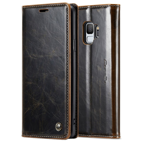 θήκη CASEME για Samsung Galaxy S9, Waxy Textured, καφές