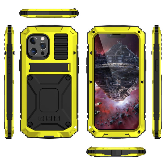 Θήκη για iPhone 13 Pro, R-JUST, θωρακισμένη, κίτρινη
