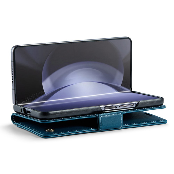 CASEME flip case για Samsung Galaxy Z Fold6 5G, Litchi Wallet, μπλε