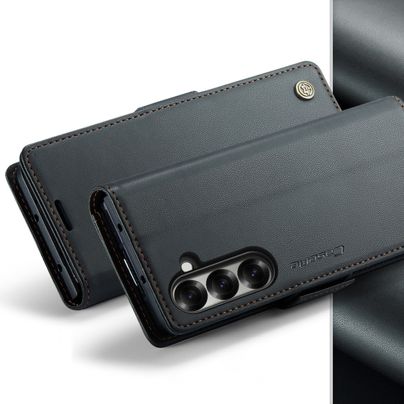 CASEME Litchi θήκη πορτοφόλι flip για Samsung Galaxy Z Fold7 5G