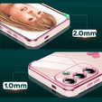 Θήκη για Samsung Galaxy S25 FE, Electro heart, ροζ rose gold