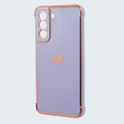 Θήκη για Samsung Galaxy S21 FE, Electro heart, μωβ