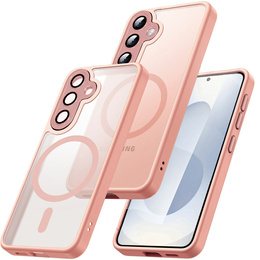 Θήκη Matt για iPhone 17 Pro, για MagSafe, ημιδιαφανές ροζ
