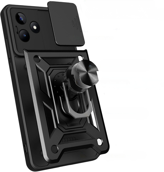 Θήκη για Realme Note 50, CamShield Slide, μαύρη