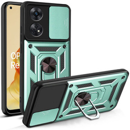 Θήκη για Oppo Reno8 T, CamShield Slide, πράσινο