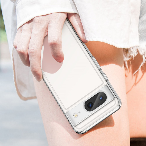 Θήκη για Google Pixel 8, Fusion Hybrid, με προστασία κάμερας, διαφανής