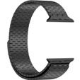 Ατσάλινο βραχιόλι για Apple Watch 1/2/3/4/5/6/7/8/SE/ULTRA 42/44/45/49 MM - Μαύρο