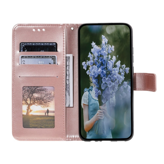 Θήκη με πτερύγιο για Xiaomi Redmi Note 13 Pro+, Mandala, ροζ rose gold